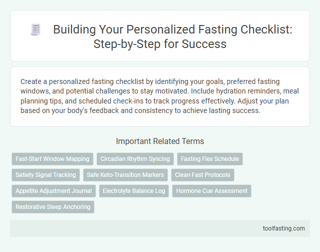 Building Your Personalized Fasting Checklist: Step-by-Step for Success