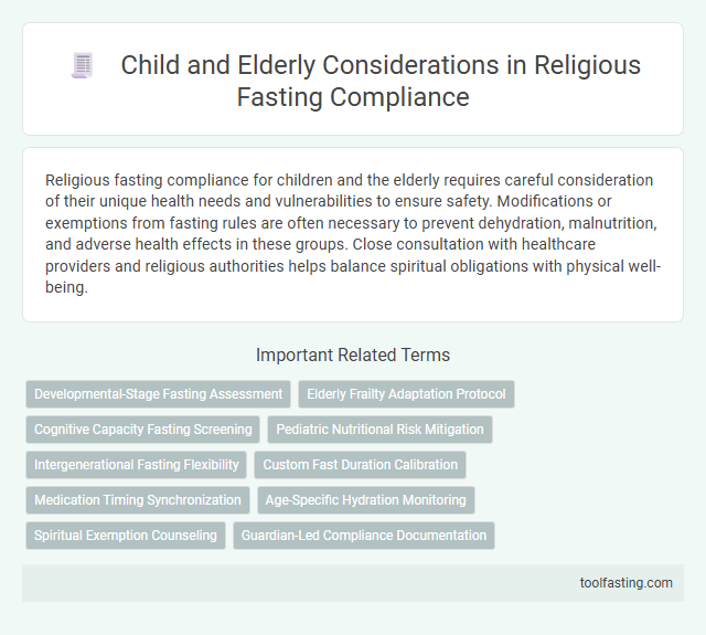 Child and Elderly Considerations in Religious Fasting Compliance