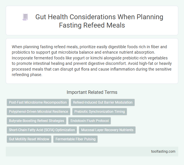 Gut Health Considerations When Planning Fasting Refeed Meals