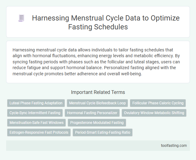 Harnessing Menstrual Cycle Data to Optimize Fasting Schedules