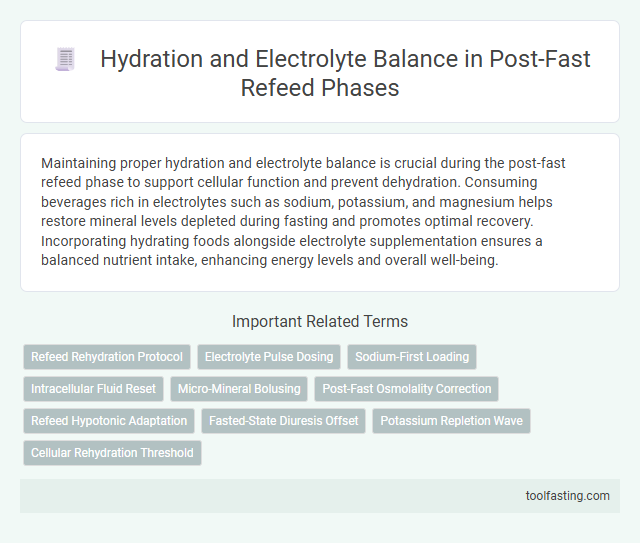 Hydration and Electrolyte Balance in Post-Fast Refeed Phases