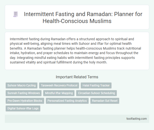 Intermittent Fasting and Ramadan: Planner for Health-Conscious Muslims