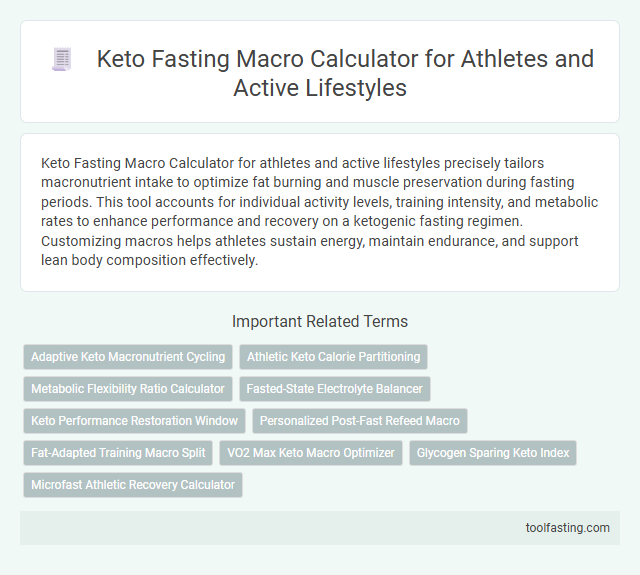 Keto Fasting Macro Calculator for Athletes and Active Lifestyles