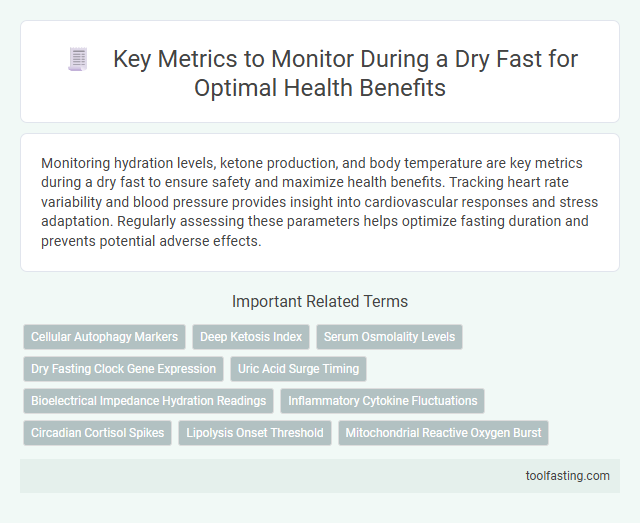 Key Metrics to Monitor During a Dry Fast for Optimal Health Benefits