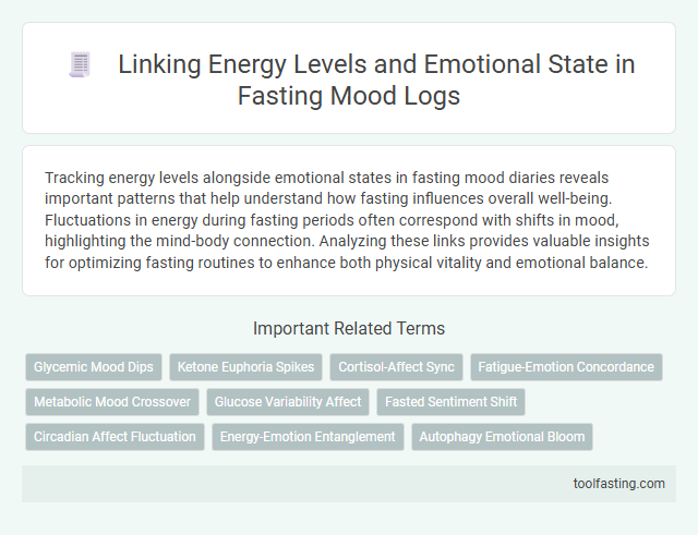 Linking Energy Levels and Emotional State in Fasting Mood Logs