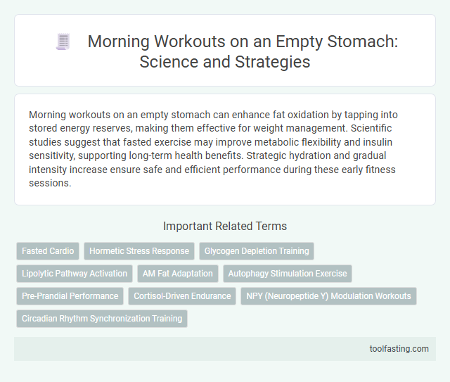 Morning Workouts on an Empty Stomach: Science and Strategies