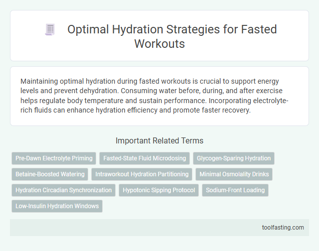 Optimal Hydration Strategies for Fasted Workouts