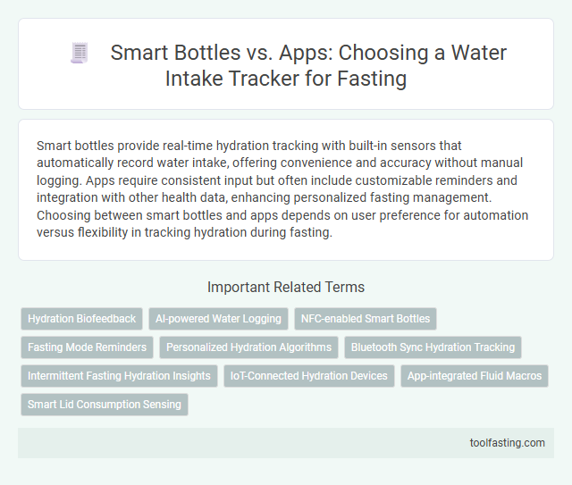 Smart Bottles vs. Apps: Choosing a Water Intake Tracker for Fasting