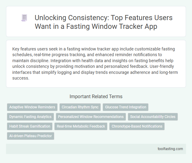 Unlocking Consistency: Top Features Users Want in a Fasting Window Tracker App