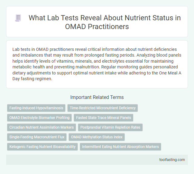 What Lab Tests Reveal About Nutrient Status in OMAD Practitioners