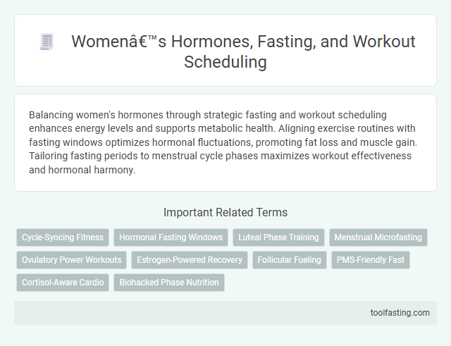 Women’s Hormones, Fasting, and Workout Scheduling