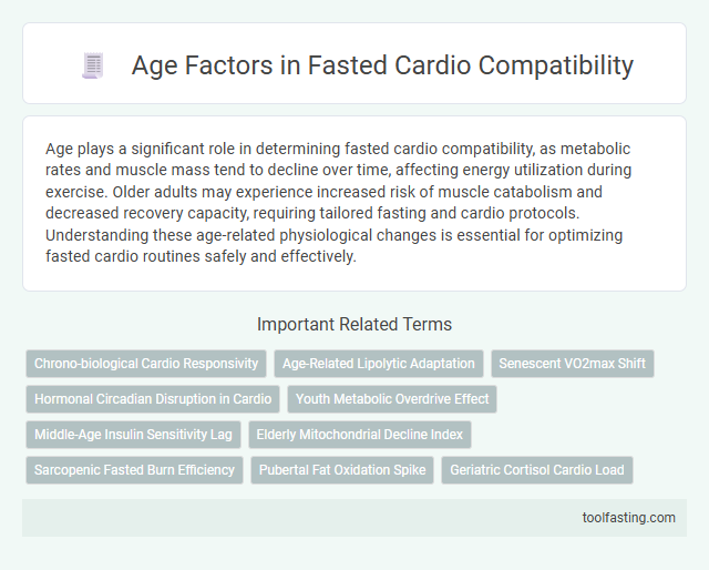 Age Factors in Fasted Cardio Compatibility