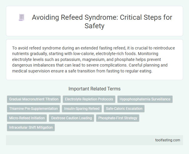 Avoiding Refeed Syndrome: Critical Steps for Safety