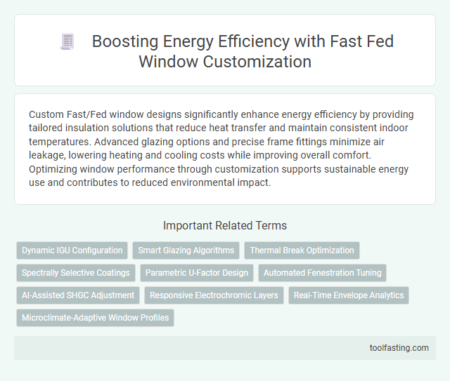 Boosting Energy Efficiency with Fast Fed Window Customization