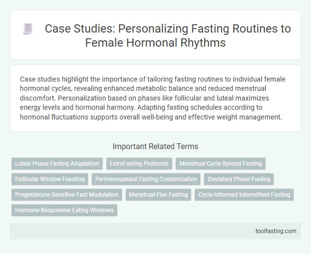 Case Studies: Personalizing Fasting Routines to Female Hormonal Rhythms