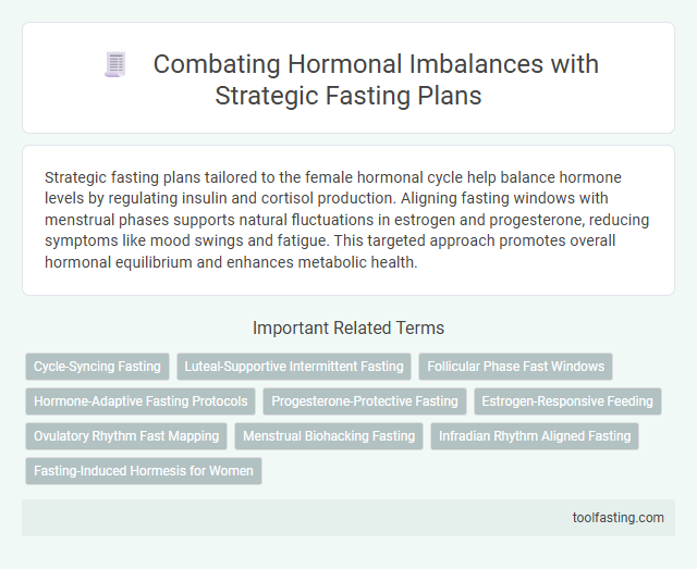 Combating Hormonal Imbalances with Strategic Fasting Plans