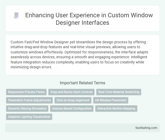 Enhancing User Experience in Custom Window Designer Interfaces