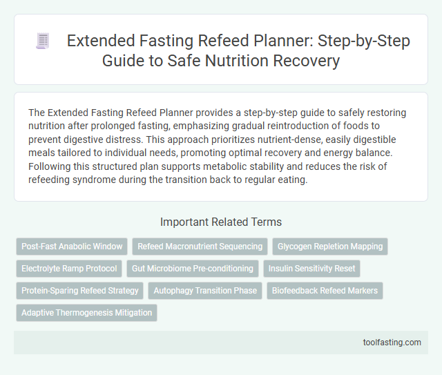 Extended Fasting Refeed Planner: Step-by-Step Guide to Safe Nutrition Recovery