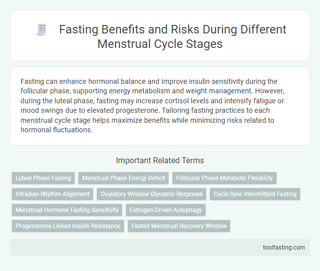 Fasting Benefits and Risks During Different Menstrual Cycle Stages