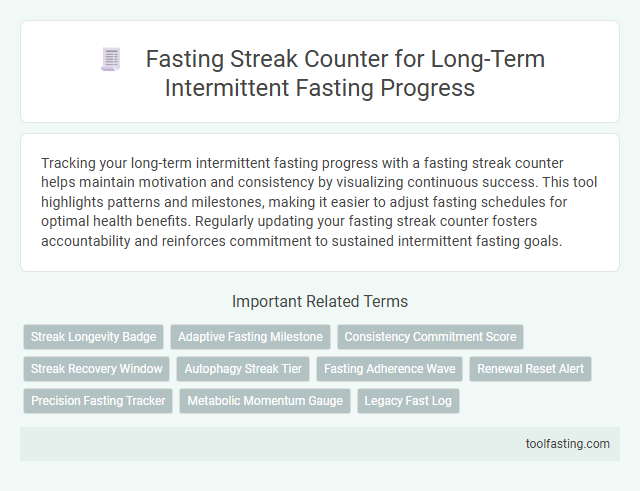 Fasting Streak Counter for Long-Term Intermittent Fasting Progress