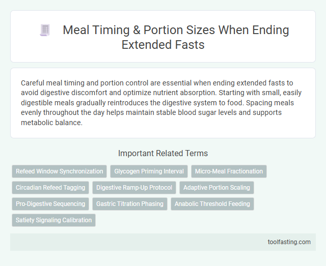 Meal Timing & Portion Sizes When Ending Extended Fasts