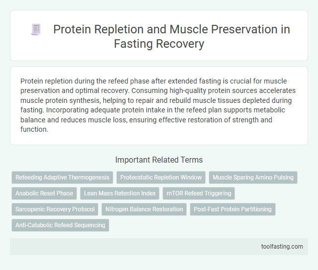 Protein Repletion and Muscle Preservation in Fasting Recovery