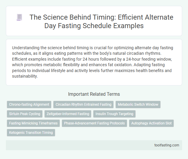 The Science Behind Timing: Efficient Alternate Day Fasting Schedule Examples