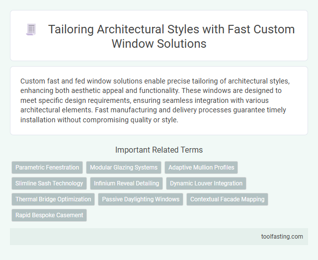 Tailoring Architectural Styles with Fast Custom Window Solutions