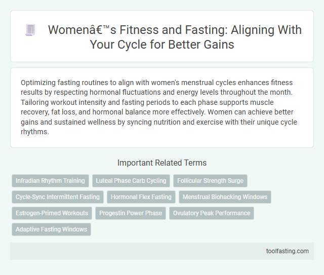 Women’s Fitness and Fasting: Aligning With Your Cycle for Better Gains