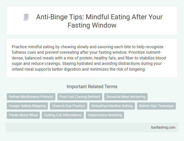 Anti-Binge Tips: Mindful Eating After Your Fasting Window