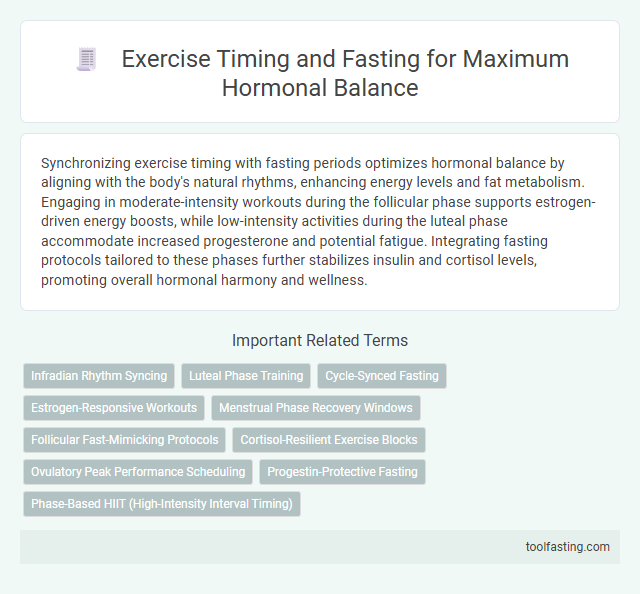 Exercise Timing and Fasting for Maximum Hormonal Balance