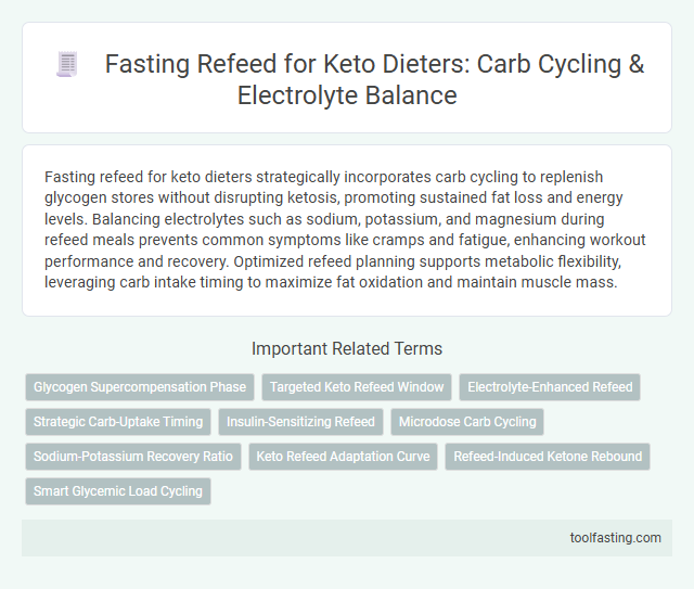 Fasting Refeed for Keto Dieters: Carb Cycling & Electrolyte Balance