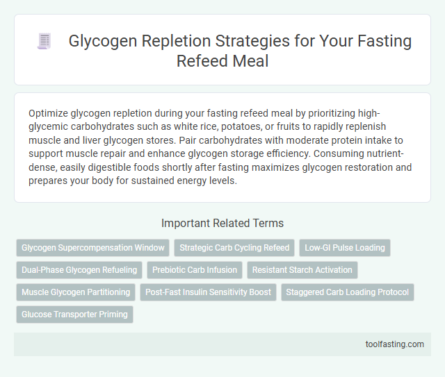 Glycogen Repletion Strategies for Your Fasting Refeed Meal