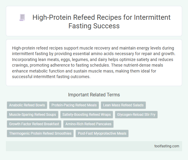 High-Protein Refeed Recipes for Intermittent Fasting Success