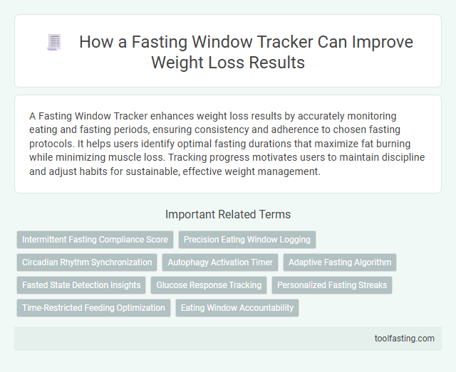 How a Fasting Window Tracker Can Improve Weight Loss Results