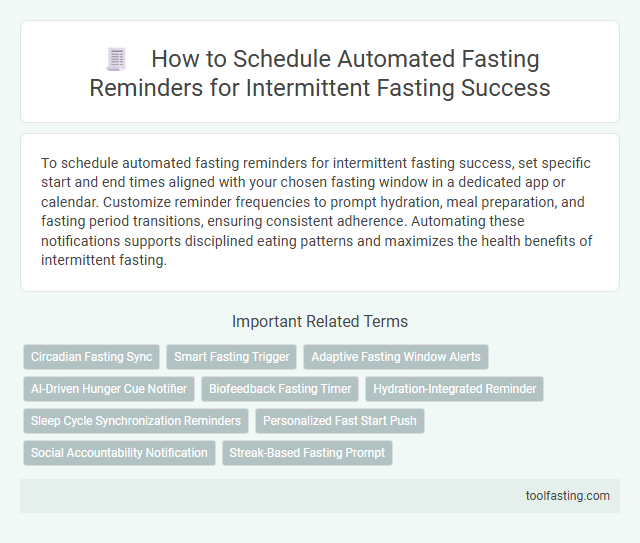 How to Schedule Automated Fasting Reminders for Intermittent Fasting Success