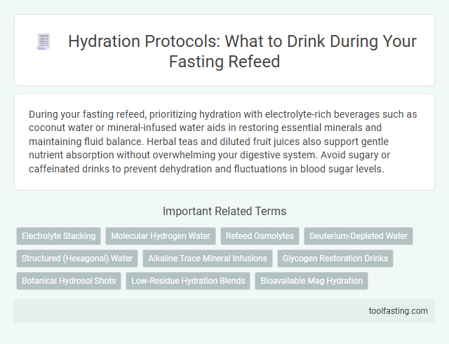 Hydration Protocols: What to Drink During Your Fasting Refeed