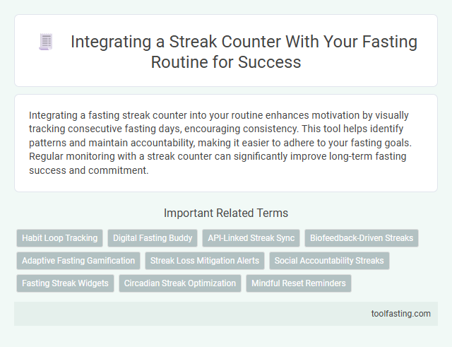 Integrating a Streak Counter With Your Fasting Routine for Success