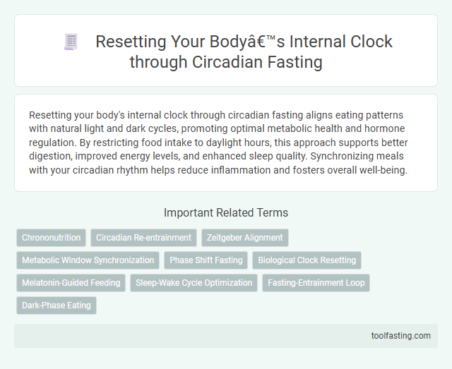Resetting Your Body’s Internal Clock through Circadian Fasting