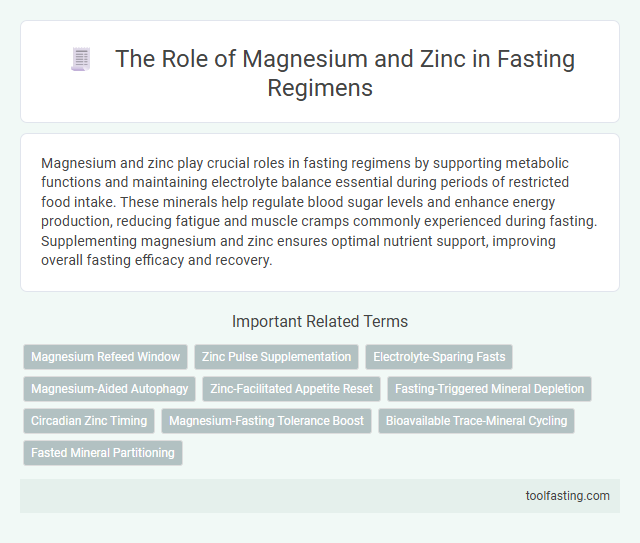 The Role of Magnesium and Zinc in Fasting Regimens