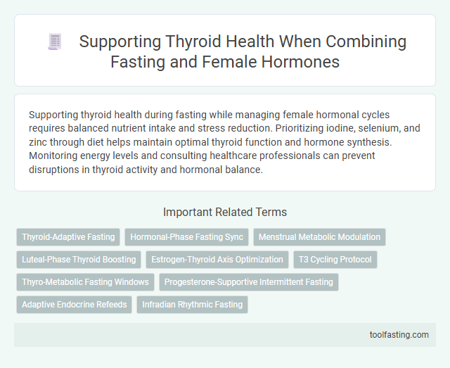 Supporting Thyroid Health When Combining Fasting and Female Hormones
