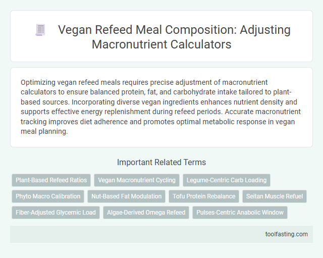 Vegan Refeed Meal Composition: Adjusting Macronutrient Calculators
