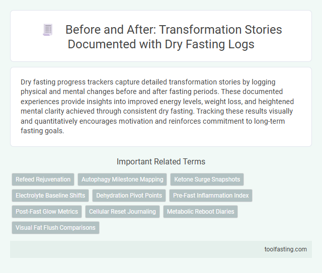 Before and After: Transformation Stories Documented with Dry Fasting Logs