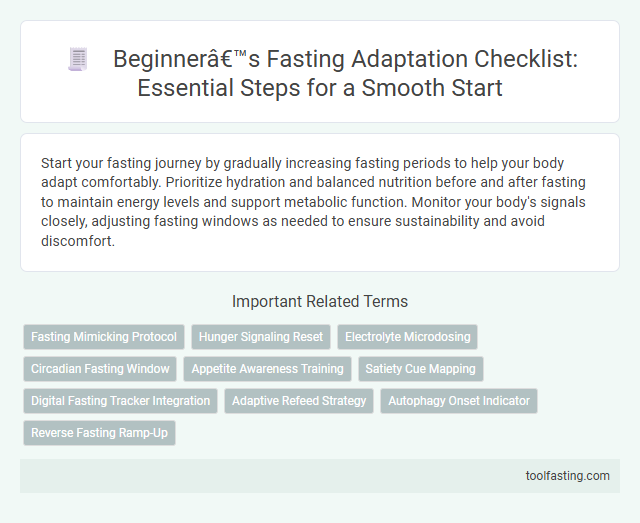 Beginner’s Fasting Adaptation Checklist: Essential Steps for a Smooth Start