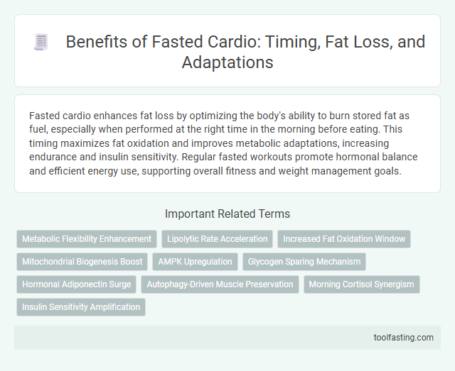 Benefits of Fasted Cardio: Timing, Fat Loss, and Adaptations