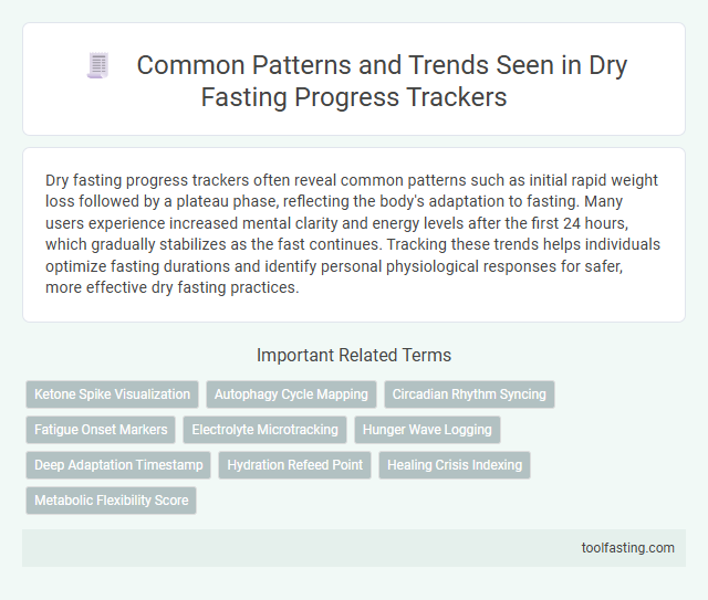 Common Patterns and Trends Seen in Dry Fasting Progress Trackers