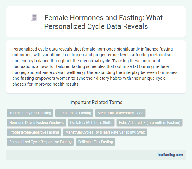 Female Hormones and Fasting: What Personalized Cycle Data Reveals