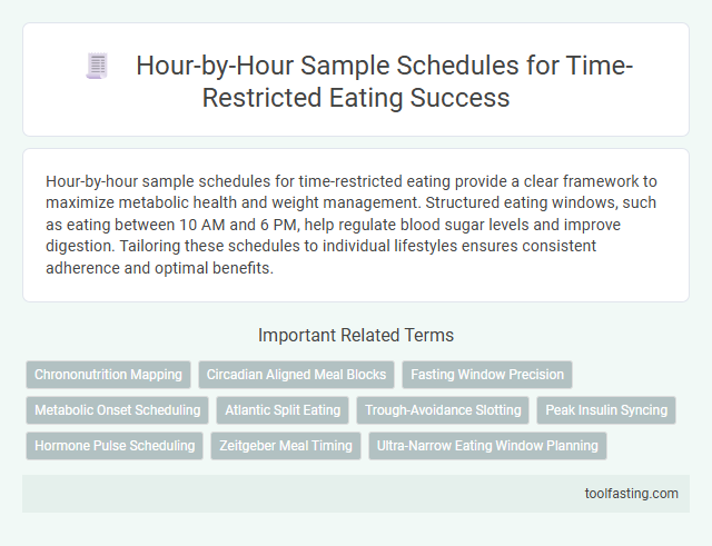 Hour-by-Hour Sample Schedules for Time-Restricted Eating Success