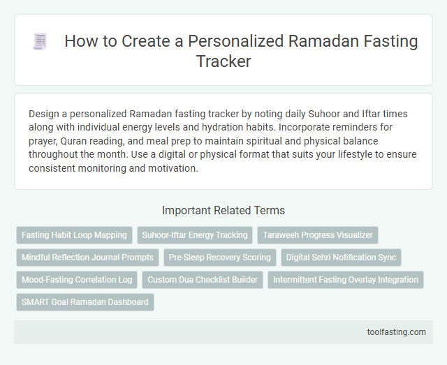 How to Create a Personalized Ramadan Fasting Tracker