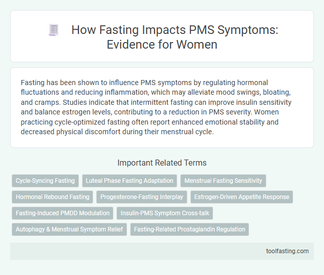 How Fasting Impacts PMS Symptoms: Evidence for Women